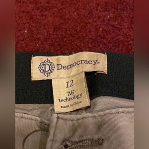 Democracy Jeans. “Ab” Technology. Tan. Size 12